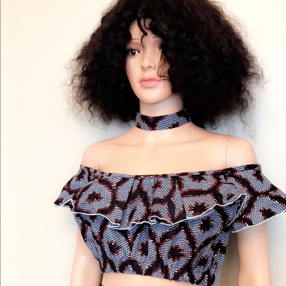 🌸African Print Crop top 🌸